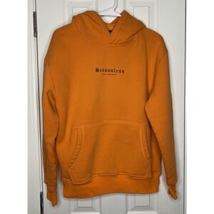 Trust Amsterdam Unisex Pullover‎ Hoodie Orange Medium- Read